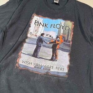 Pink Floyd Wish You Were Here Graphic T-Shirt Mens Large Black Gildan Band Tee